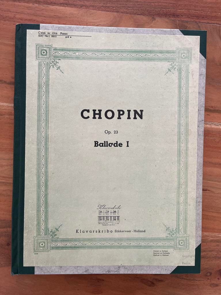 Chopin: Ballades I - IV (Klavarskribo), Gebruikt, Klassiek, Ophalen of Verzenden, Artiest of Componist