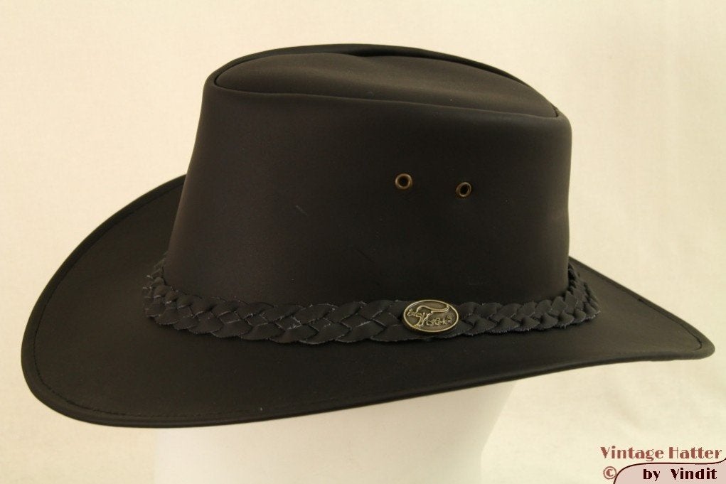 Western hoed Hawkins bruin leer maten 57, 58, 59 en 60 Nieuw, Hoed, Nieuw, Ophalen of Verzenden, 58 of 59 cm (L, 7¼ of ⅜ inch)