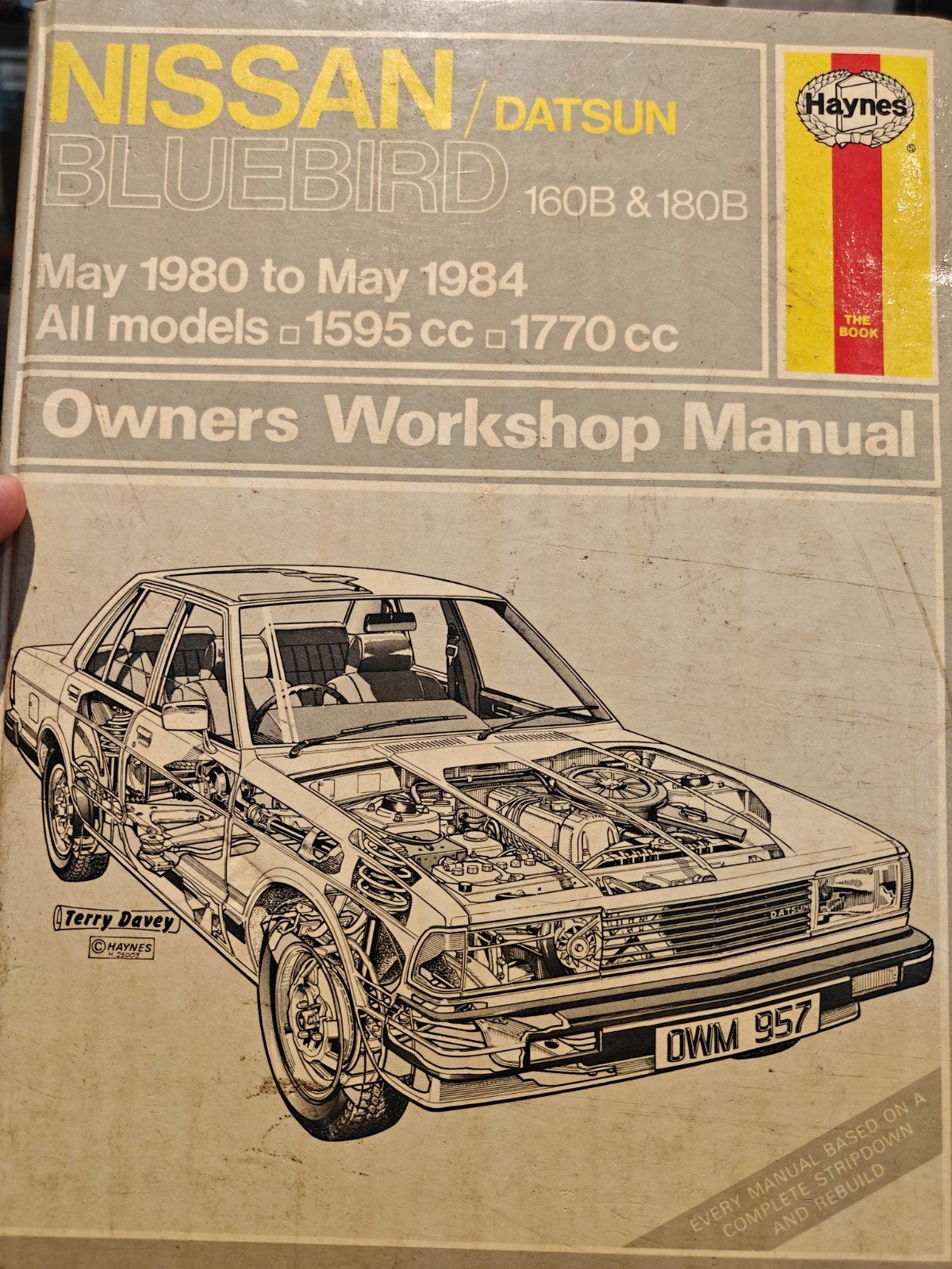 Haynes werkplaatshandboek Datsun Nissan Bluebird 1980-1984, Ophalen of Verzenden