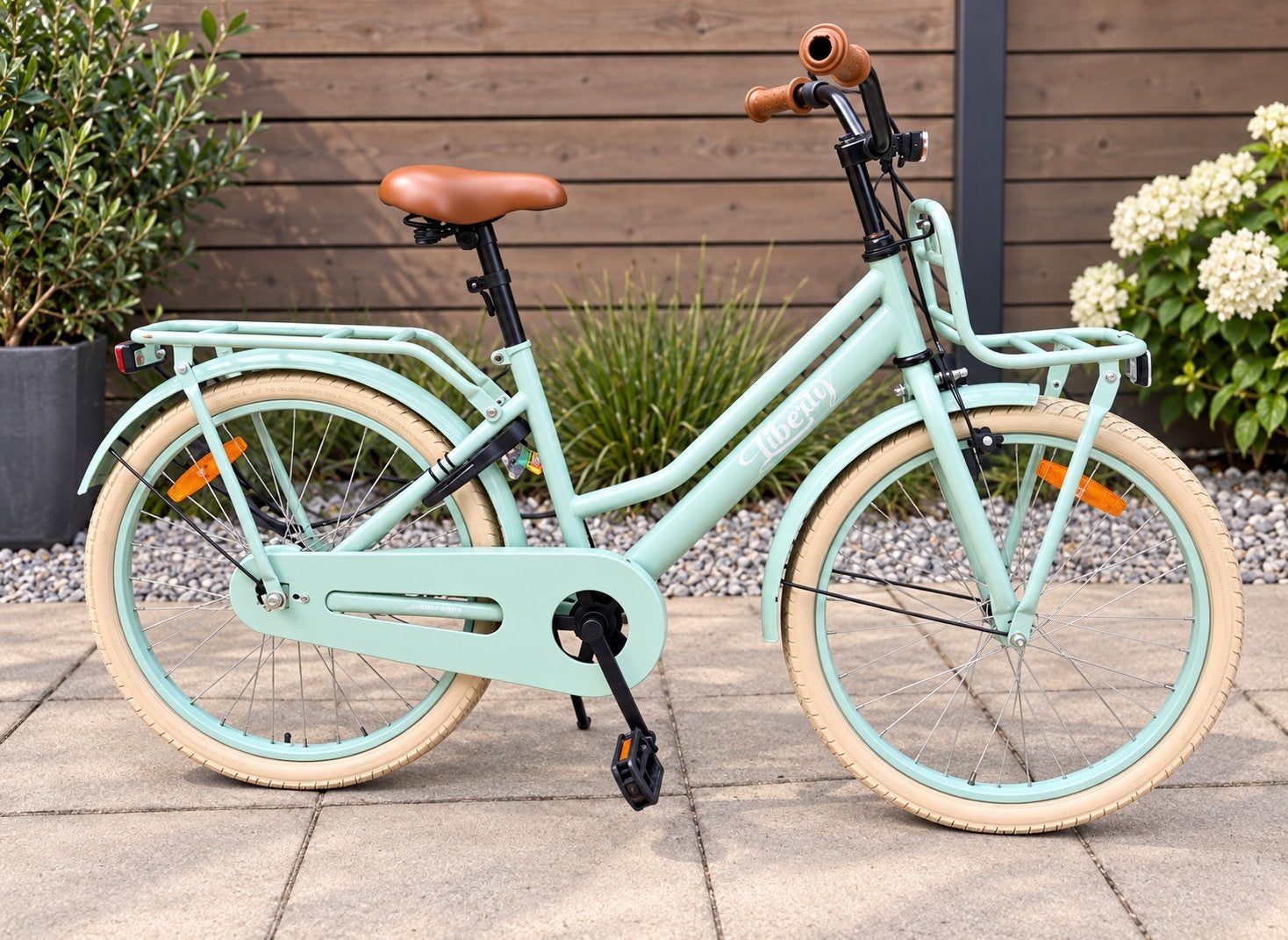 Liberty Damesfiets 26 inch - Mintgroen - Vintage Look, Fietsen en Brommers, Overige merken, (Extra) lage instap, Velgrem, Ophalen of Verzenden