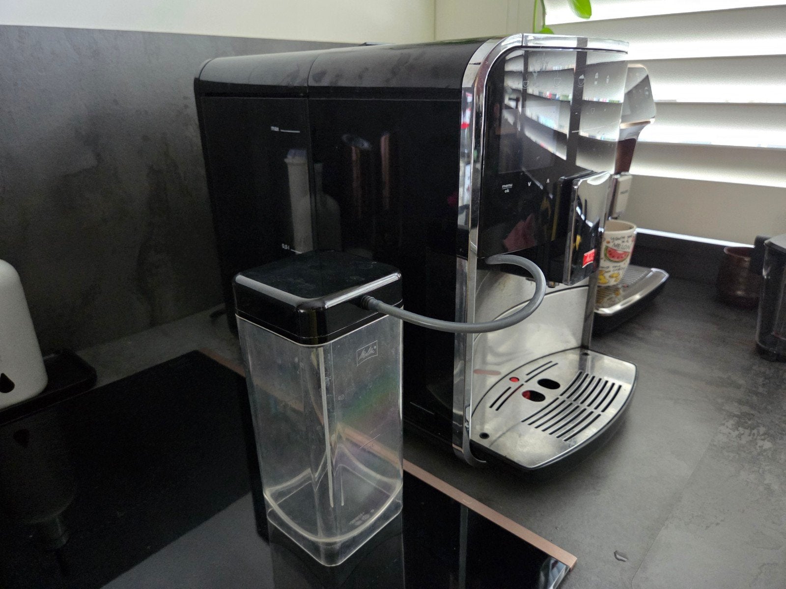 Melitta Barista T volautomaat - defect, voor reparatie, Ophalen, Afneembaar waterreservoir, Koffiebonen, Niet werkend