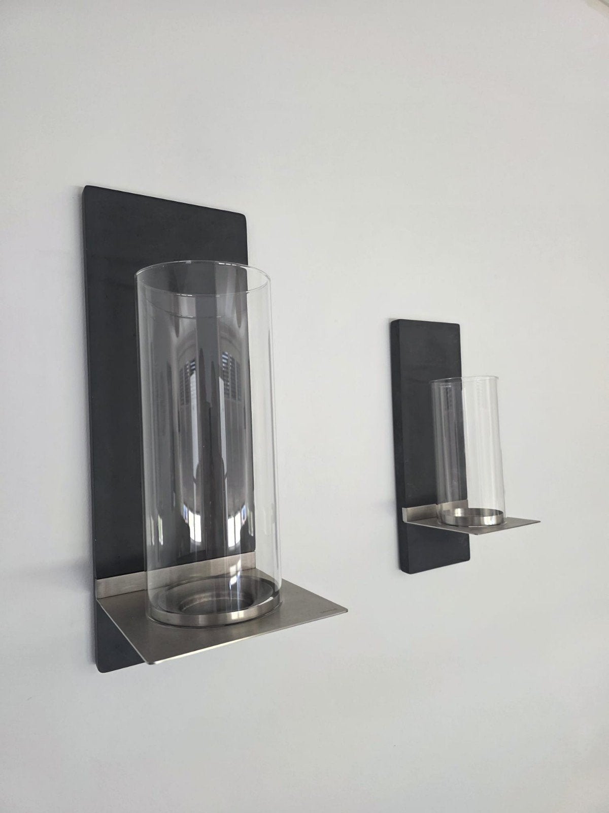 2 mooie wand windlichten van steen, Ophalen