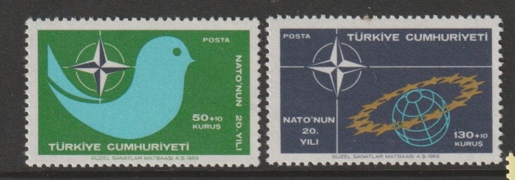 TSS Kavel 20281 Turkije Pf minr 2120-2121 NAVO, Ophalen, Overige landen, Postfris