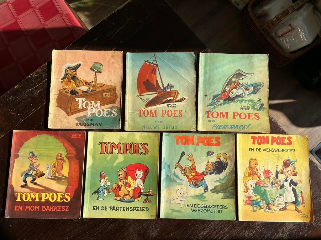 Tom Poes de Muinck serie 3 compleet - deel 1 t/m 7, Meerdere stripboeken, Ophalen of Verzenden, Zo goed als nieuw