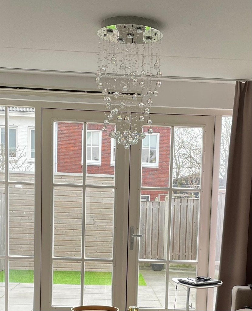 Moderne kristallen hanglamp - Plafondlamp -kroonluchter, Huis en Inrichting, Lampen | Kroonluchters, Ophalen, Overige fittingen