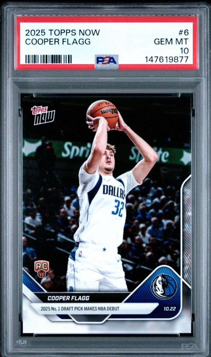 2025 topps now cooper flagg (PSA 10), Ophalen of Verzenden, Zo goed als nieuw, Plaatje