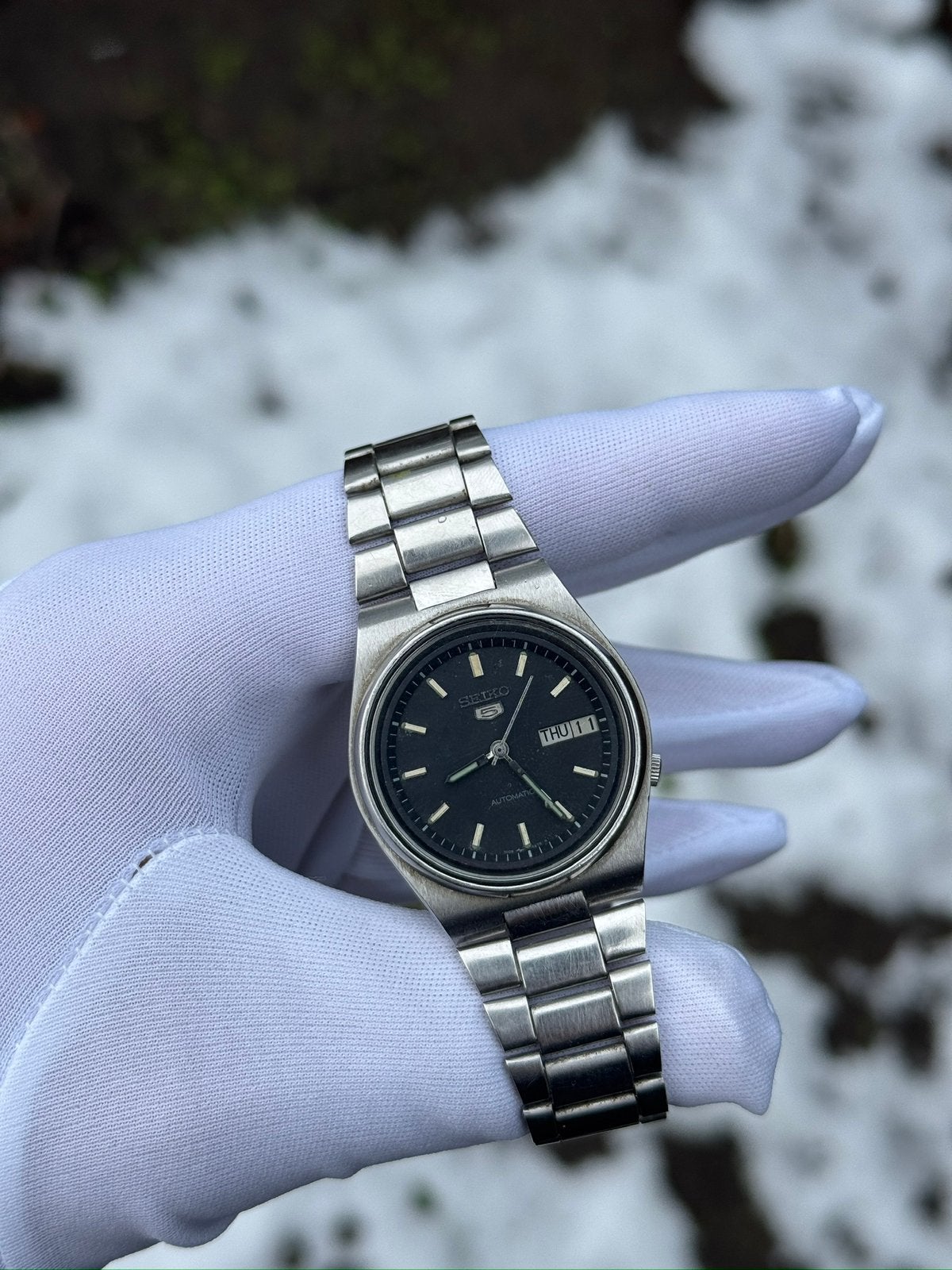 Seiko 5 Automaat – Ref. 7900-3100 – Vintage Exemplaar, Gebruikt, Staal, Ophalen of Verzenden, Seiko