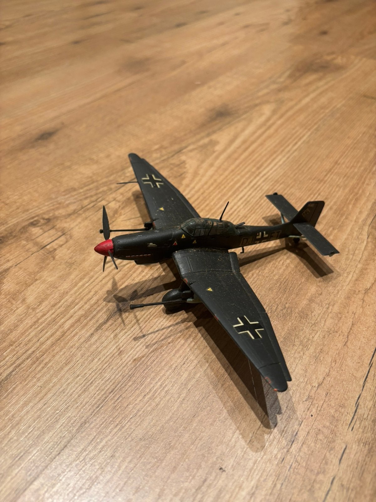 1/72 Junkers Ju-87 stuka Duits vliegtuig WW2 gebouwd model, 1:72 tot 1:144, Gebruikt, Italeri, Ophalen of Verzenden