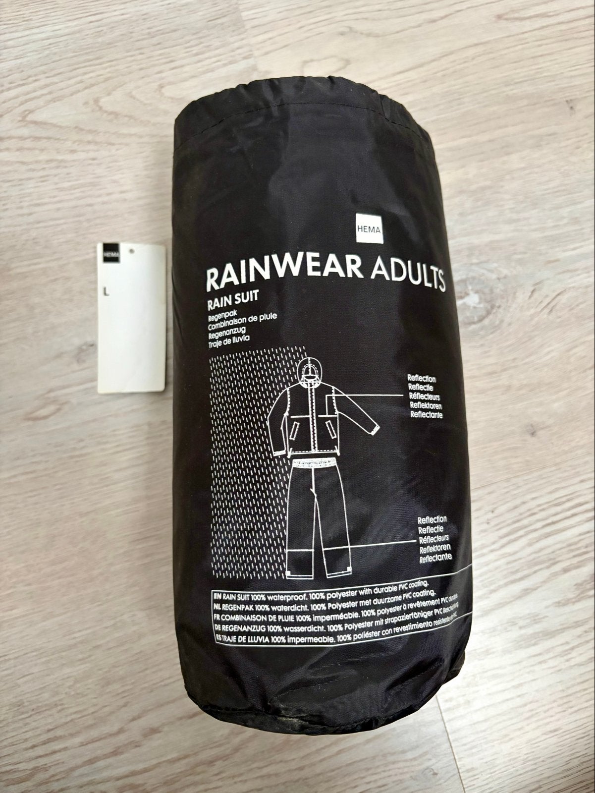 Nieuw HEMA Regenpak Maat L - Waterdicht en Reflecterend, Ophalen of Verzenden, Nieuw, Regenpak