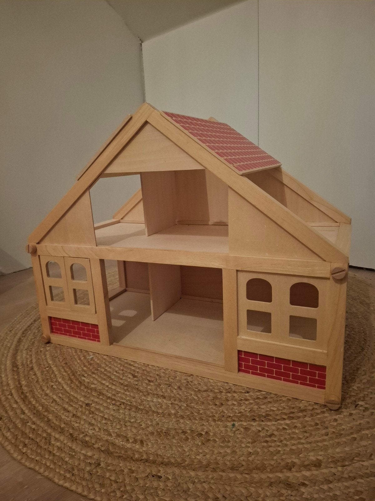 Houten Poppenhuis, Ophalen, Zo goed als nieuw, Poppenhuis
