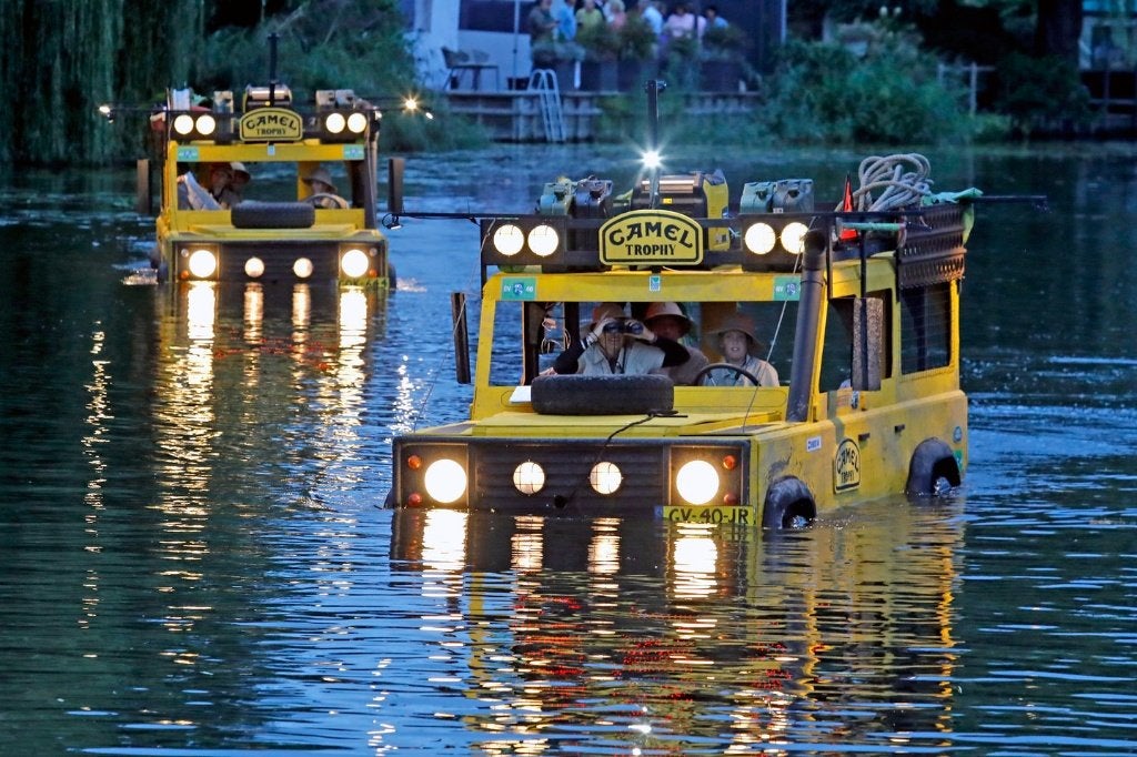 2x Land Rover Camel Trophy voor praalwagen/optocht/carnaval, Ophalen, Gebruikt, Overige typen, Overige