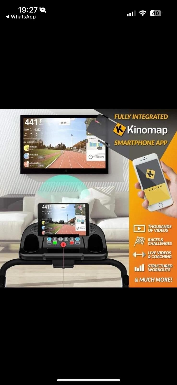Bluefin Fitness Kick 2.0 Loopband - Compact & Krachtig, Ophalen, Zo goed als nieuw