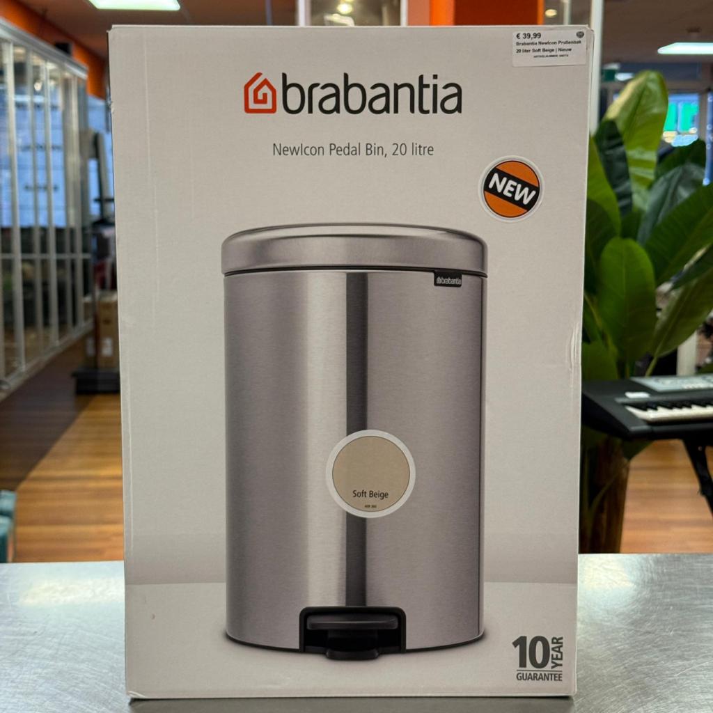 Brabantia NewIcon Prullenbak 20 liter Soft Beige | Nieuw, Flex Ltd., Nieuw, https://flex.com/contact-us, Nobelstraat 10, 5807 GA Oostrum LB, Limburg, Nederland