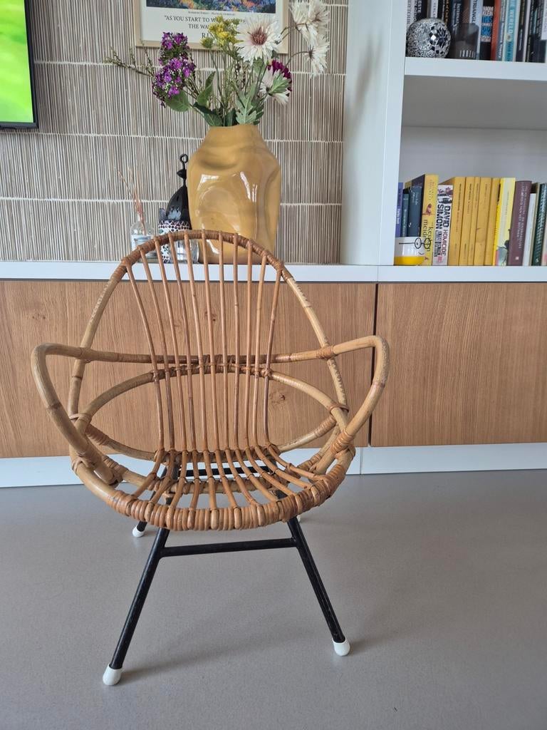 Rotan kinderstoeltje, Kinderen en Baby's, Kinderstoelen, Ophalen