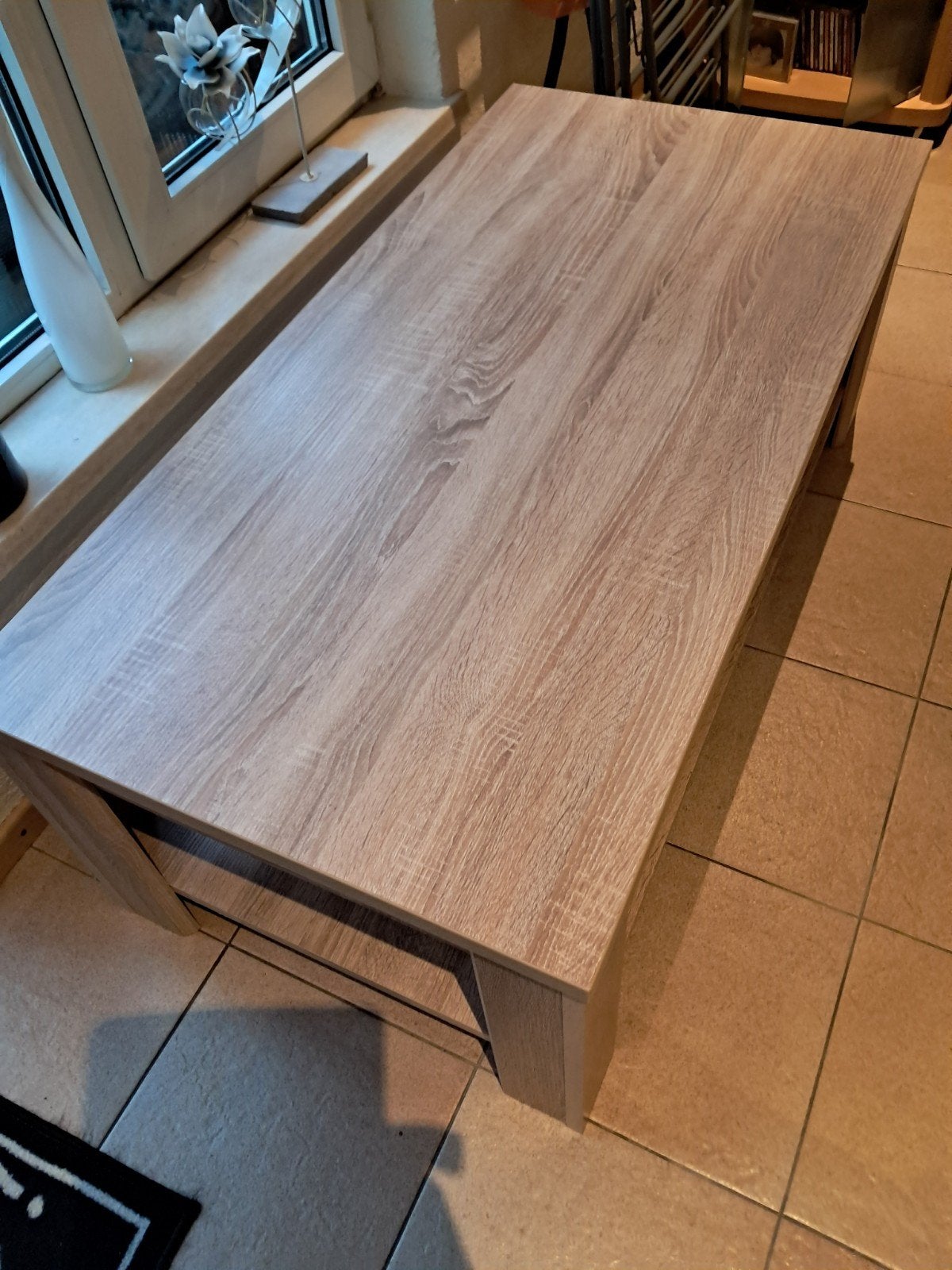 Salontafel 120x60 cm met opbergruimte, Huis en Inrichting, Tafels | Salontafels, Ophalen, Gebruikt, 100 tot 150 cm, 50 tot 100 cm