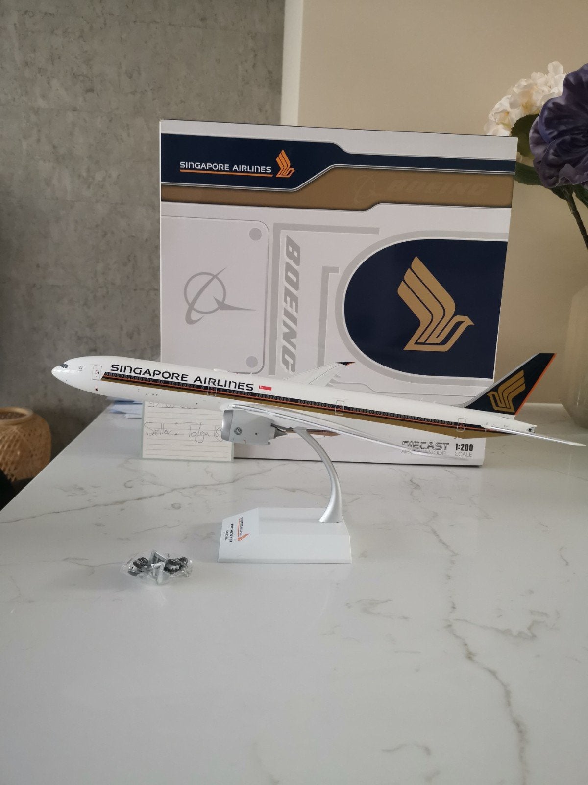 Singapore Airlines B777X JC Wings 1:200 XX20731, Overige merken, 1:200 of kleiner, Nieuw, Ophalen of Verzenden
