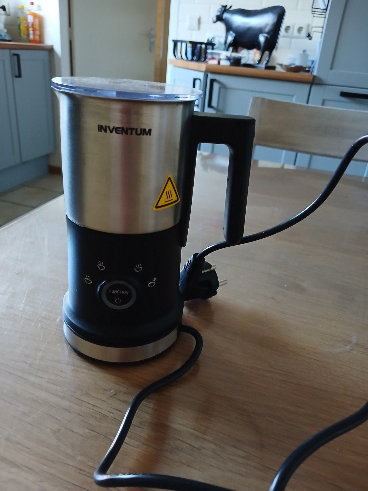 Inventum melkopschuimer, Witgoed en Apparatuur, Melkopschuimers, Ophalen, Zo goed als nieuw, Elektrische melkopschuimer