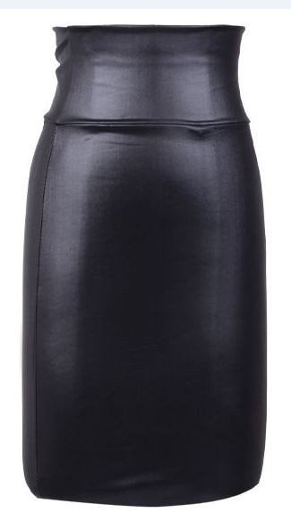R3 lange zwart en rode kunstleren rok, maat XL tot 3XL., Kleding | Dames, Zwart, Maat 46/48 (XL) of groter, Nieuw, Ophalen of Verzenden