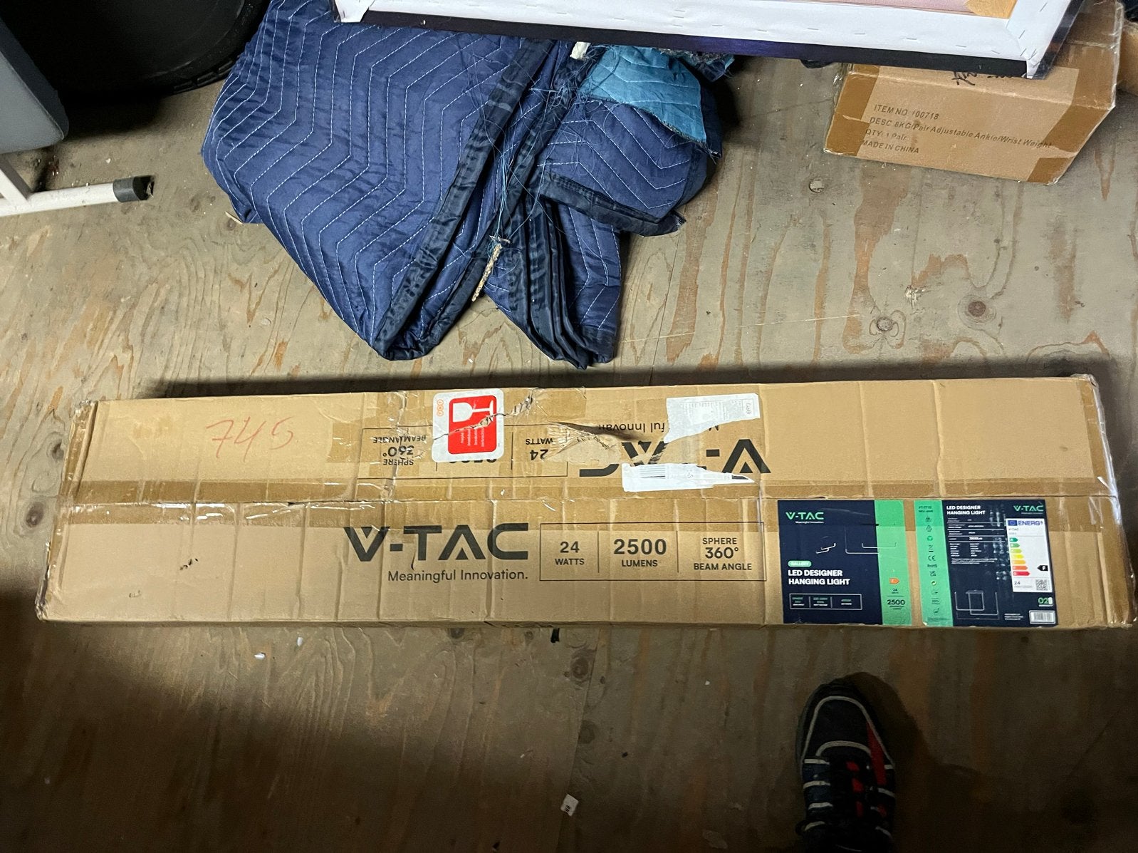 V-TAC LED Designer Hanglamp - 24W, 2500 Lumen, 4000K, Ophalen, Nieuw, Metaal, Overige fittingen