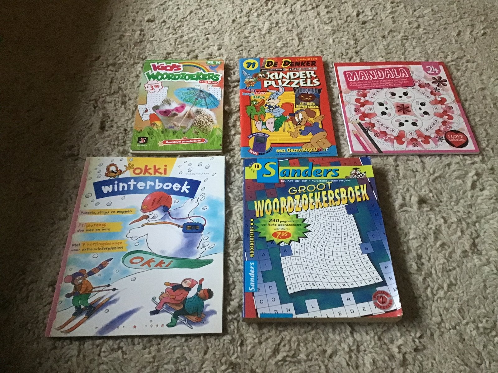 Diverse Puzzelboeken en Winterboek - Kids opbr giro 555, Ophalen of Verzenden, Minder dan 500 stukjes, Gebruikt, Puzzelboek