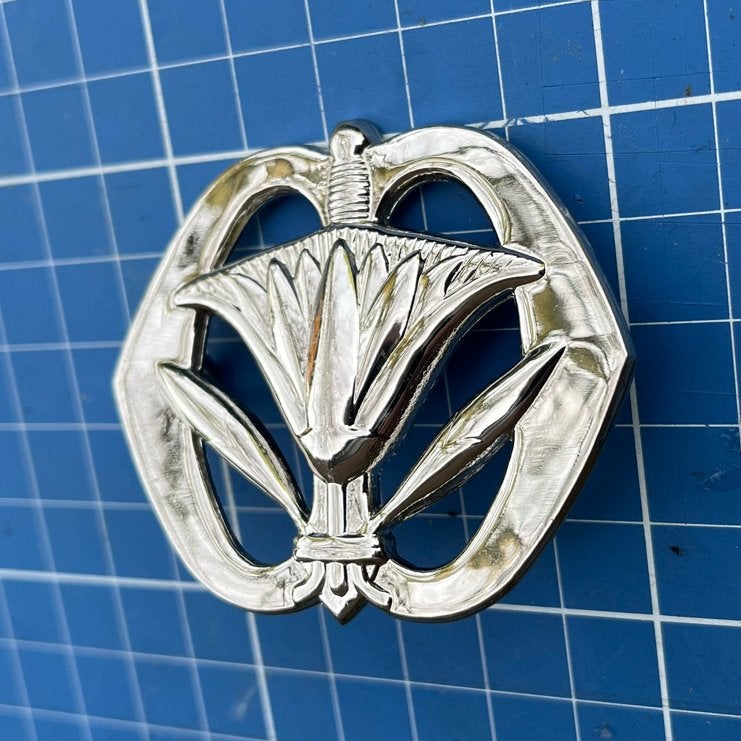 Proefmodel  baretembleem met afwijkende afwerking., Ophalen of Verzenden, Marine, Overige gebieden, Embleem of Badge