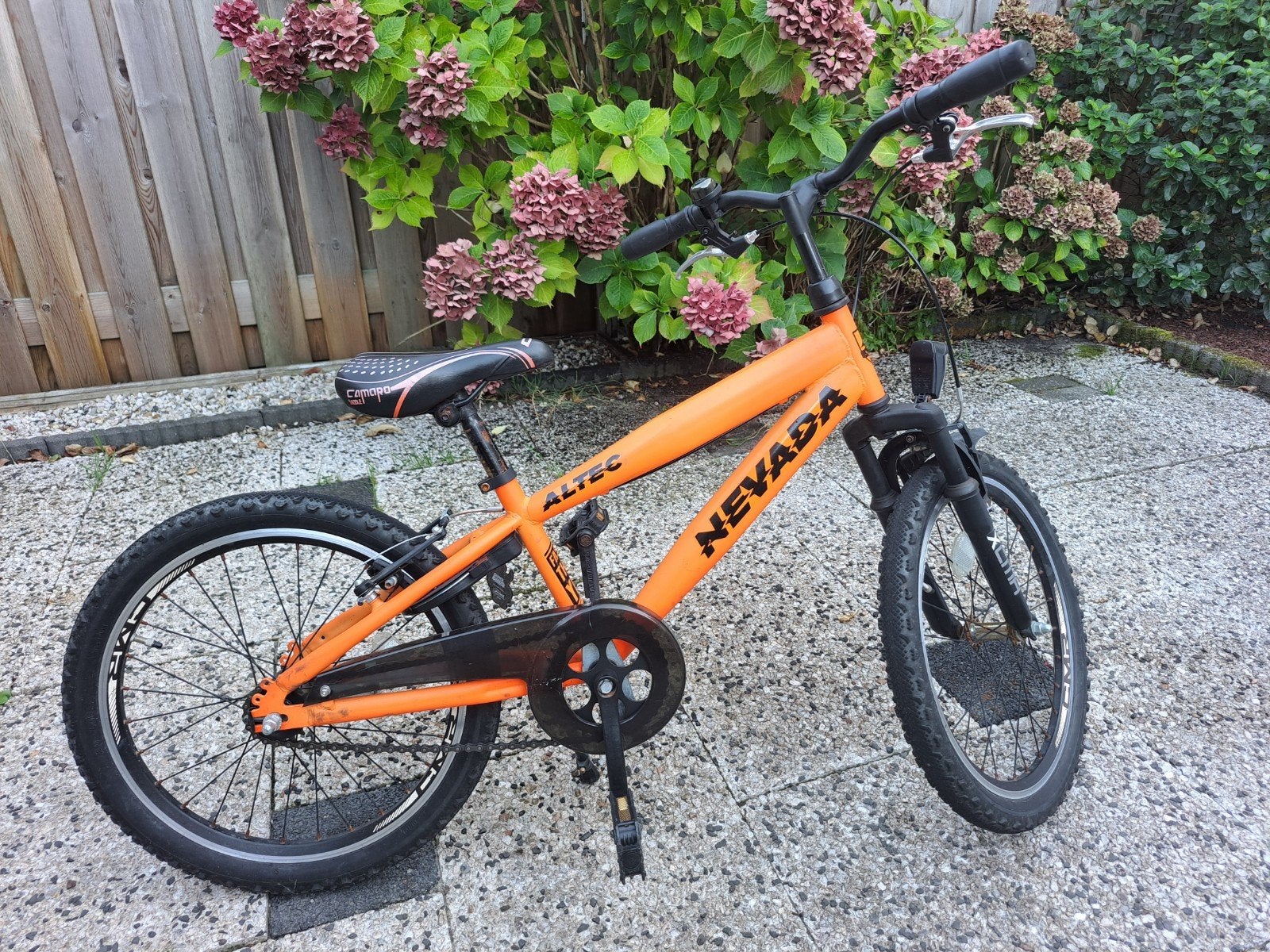 Altec Nevada jongensfiets 20 inch - Oranje, Gebruikt, Minder dan 49 cm, Schijfrem, Ophalen
