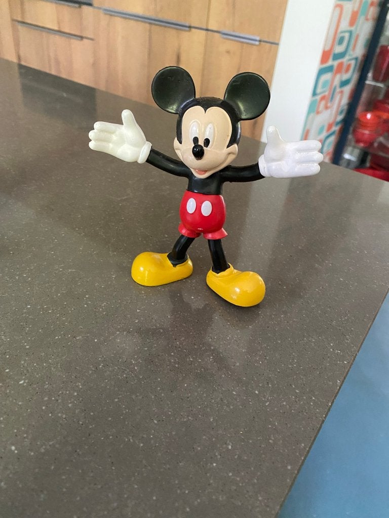 Poppetje Mickey Mouse, Verzamelen, Disney, Zo goed als nieuw, Beeldje of Figuurtje, Mickey Mouse, Ophalen of Verzenden