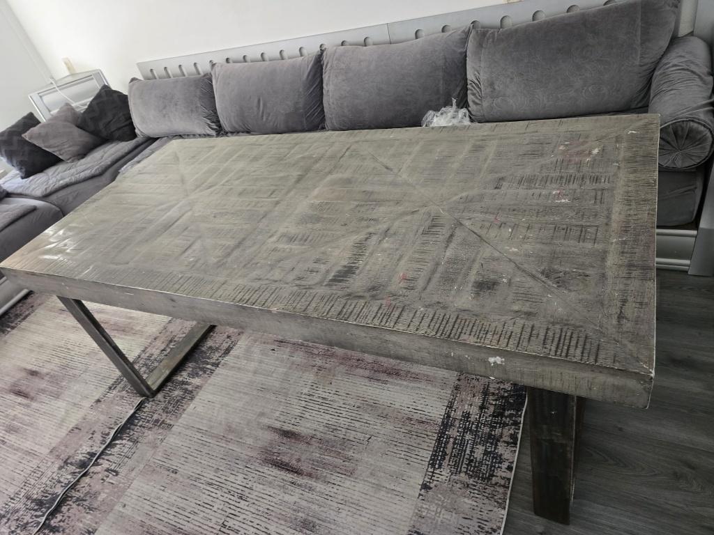 Marokkaanse Seddari samen met Eettafel, Ophalen, Gebruikt, Hout, Marokkaanse seddari