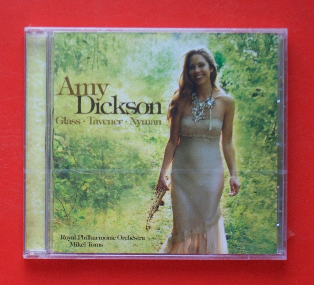 cd Amy Dickson Glass Tavener Nyman uit 2009 saxofoon, Overige typen, Ophalen of Verzenden, Zo goed als nieuw, Classicisme