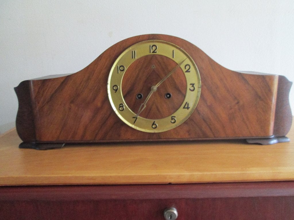 Antieke Pendule / Schouwklok / rond 1930 / Gustav Becker, Antiek en Kunst, Ophalen of Verzenden
