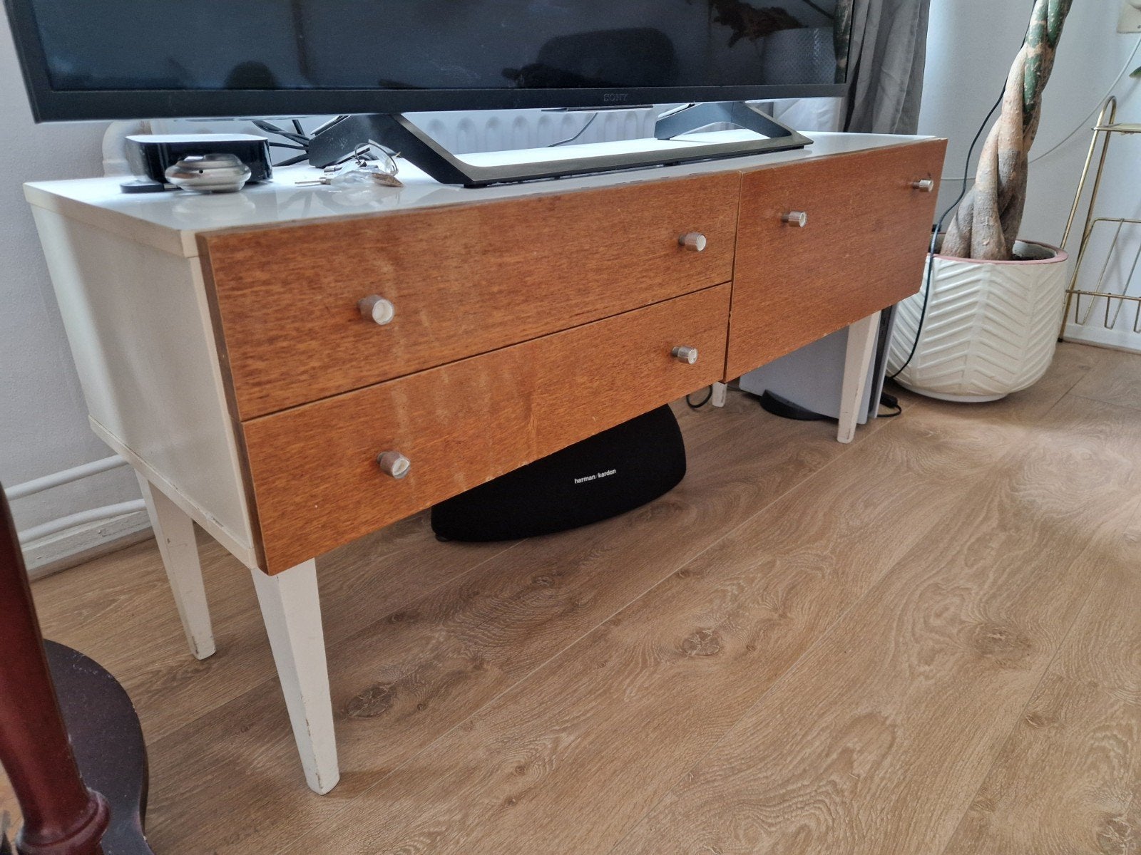 Mid century kastje, Ophalen, Zo goed als nieuw, 25 tot 50 cm, 100 tot 150 cm