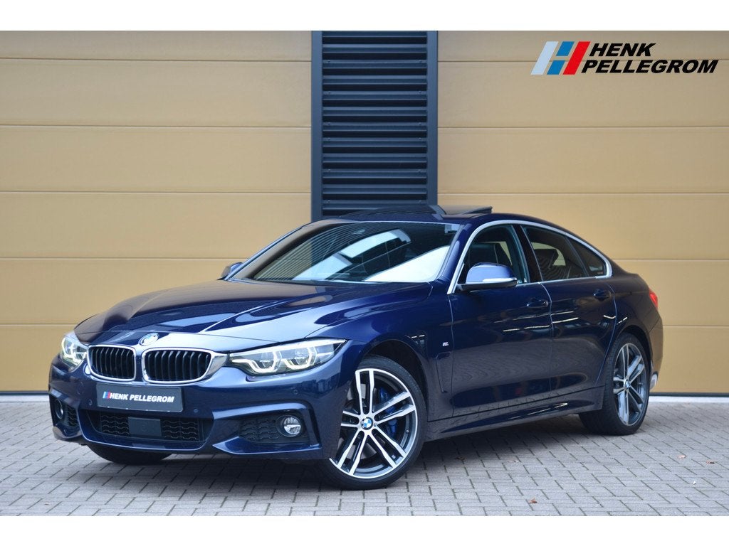 BMW 4 Serie Gran Coupé 440i xDrive High Executive * M-Sport, Met garantie (alle), Blauw, Bedrijf, Vierwielaandrijving