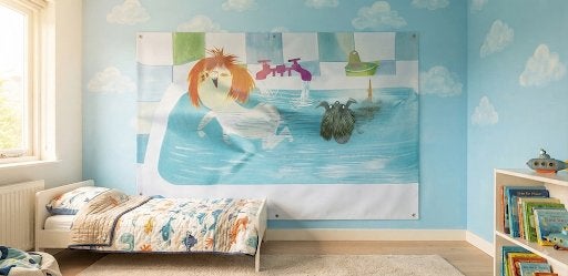 Mega Floddertje wanddecoratie, Ophalen, Zo goed als nieuw
