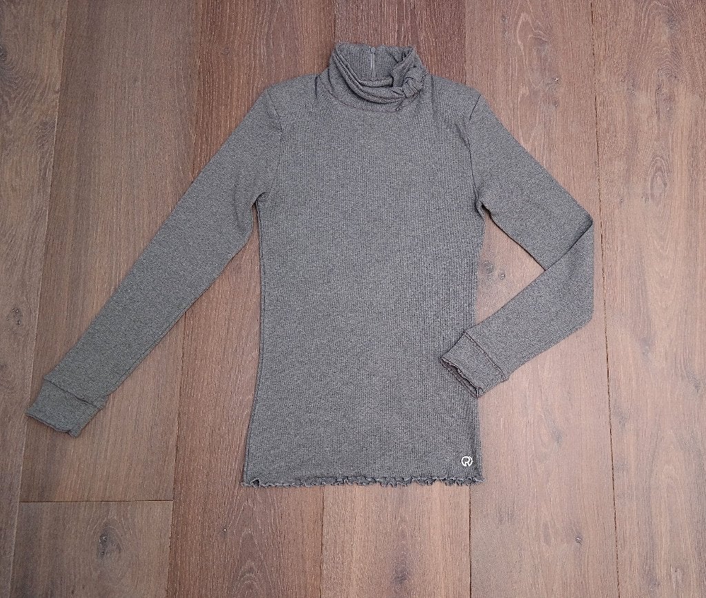 Nieuw 135€ Riverwoods grijs dun katoenen coltruitje; maat 40, Maat 38/40 (M), Nieuw, Ophalen of Verzenden, Grijs