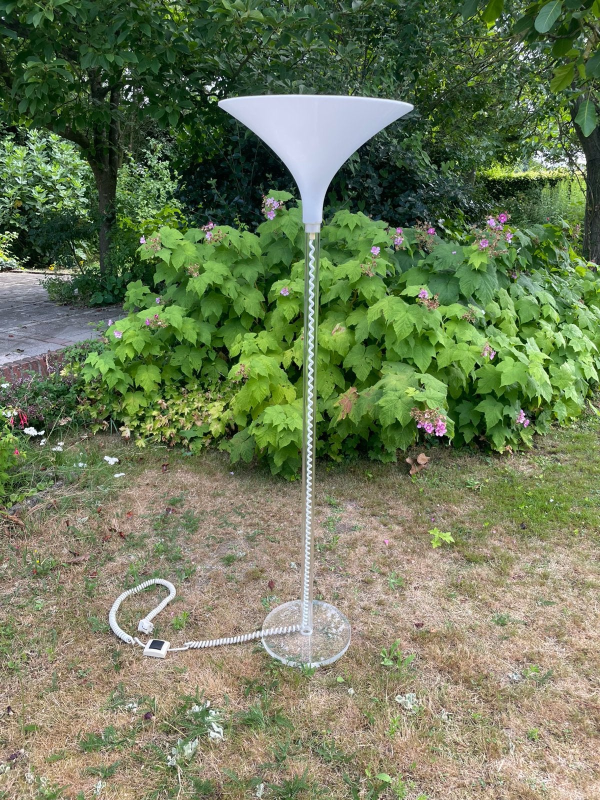 Vintage staande lamp - design Harco Loor, Ophalen, Kunststof, Gebruikt, E27 (groot)
