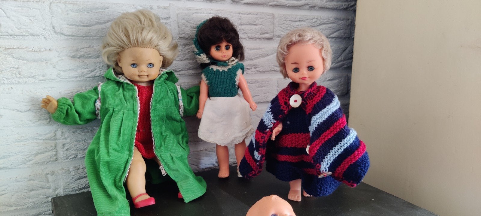 Vintage poppen - 5x, Verzamelen, Ophalen of Verzenden, Gebruikt, Pop