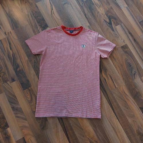 Rode/Witte t shirt van Bien Bleu, Maat S, Ophalen of Verzenden, Zo goed als nieuw, Korte mouw, Maat 36 (S)