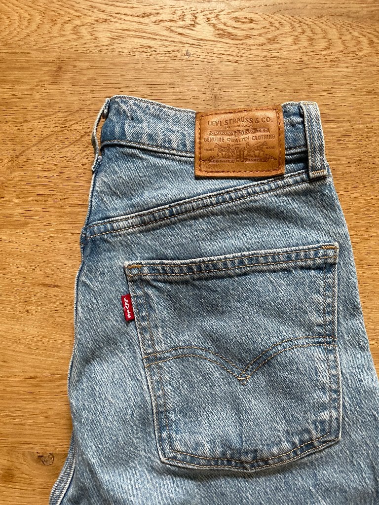 Levi’s damesjeans 70s high slim straight, Blauw, Ophalen of Verzenden, Zo goed als nieuw, W27 (confectie 34) of kleiner