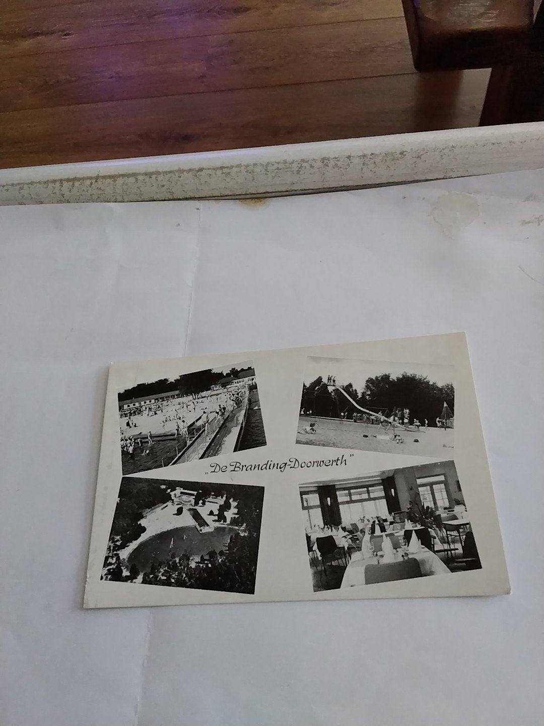 Oude ansichtkaart Golfslagbad 'De Branding' Doorwerth, Ophalen of Verzenden, 1940 tot 1960, Gelopen, Gelderland