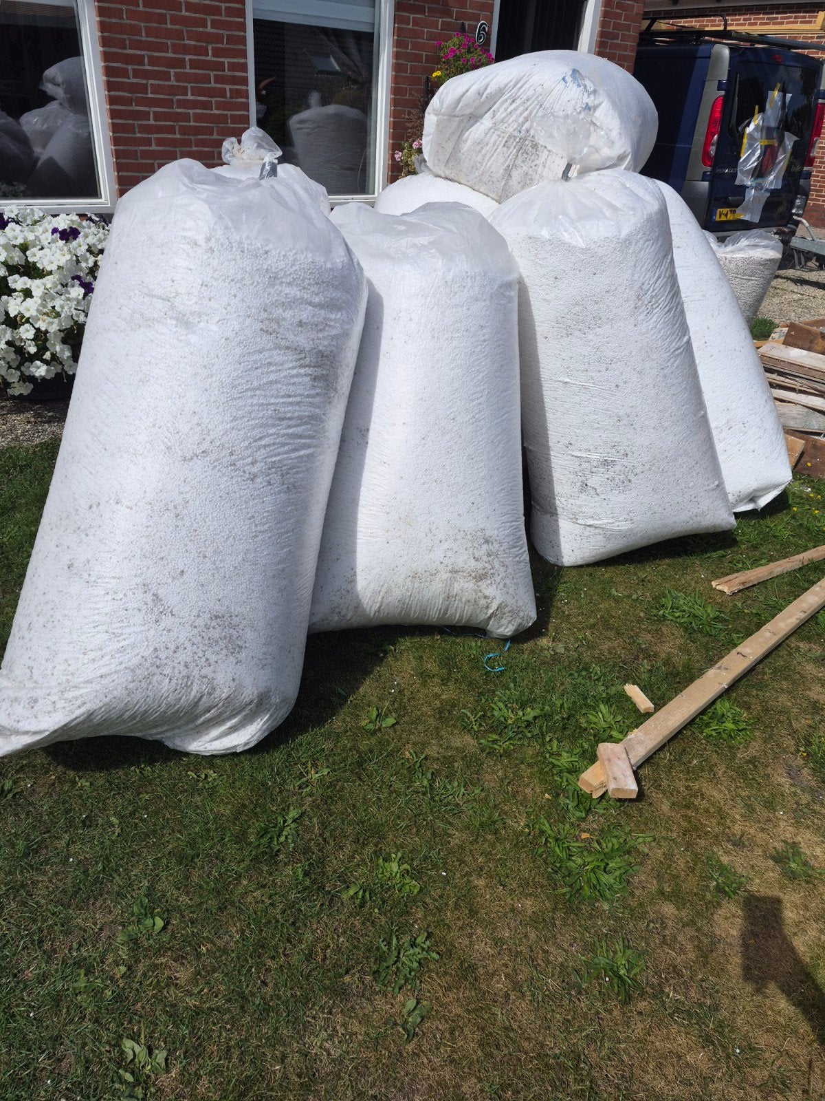 EPS isolatie korrels voor spouwmuur of vloer., Overige materialen, Gebruikt, Muurisolatie, 15 m² of meer