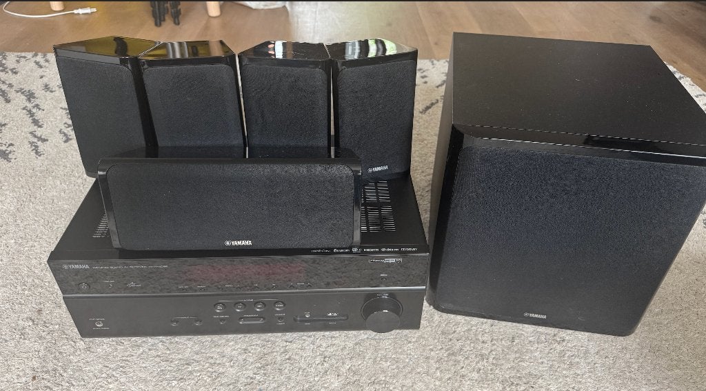 HTR-4068 Receiver + NS-P40 Speakers, Ophalen, Gebruikt, Yamaha, 120 watt of meer