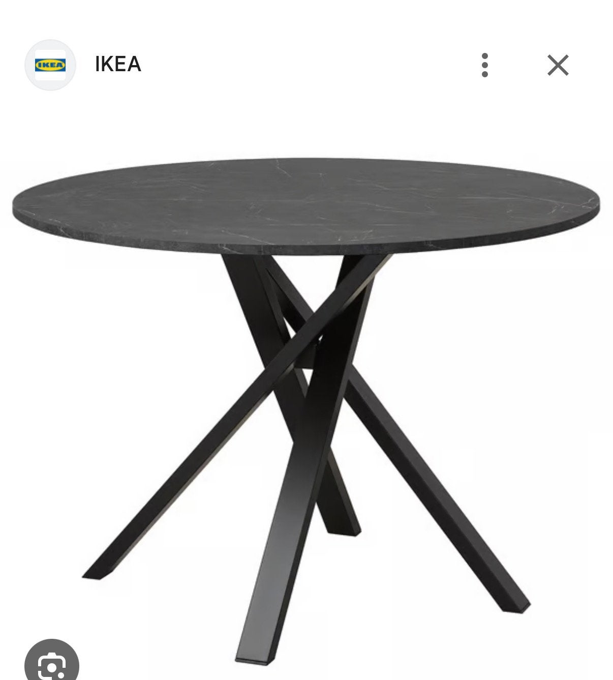 Tafelrond met 3 stoelen ikea, Huis en Inrichting, Ophalen, Overige materialen, Gebruikt, 100 tot 150 cm