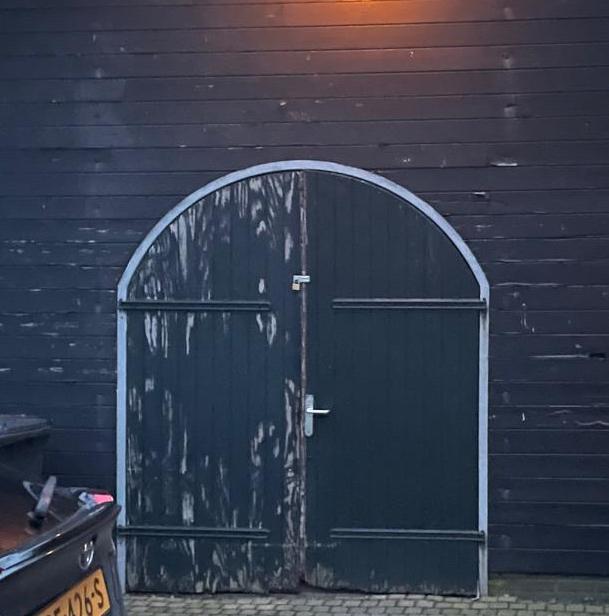 Getoogd kozijn voor schuurdeur 210x240, Doe-het-zelf en Verbouw, Deuren en Horren, Ophalen, Gebruikt, Buitendeur, 120 cm of meer