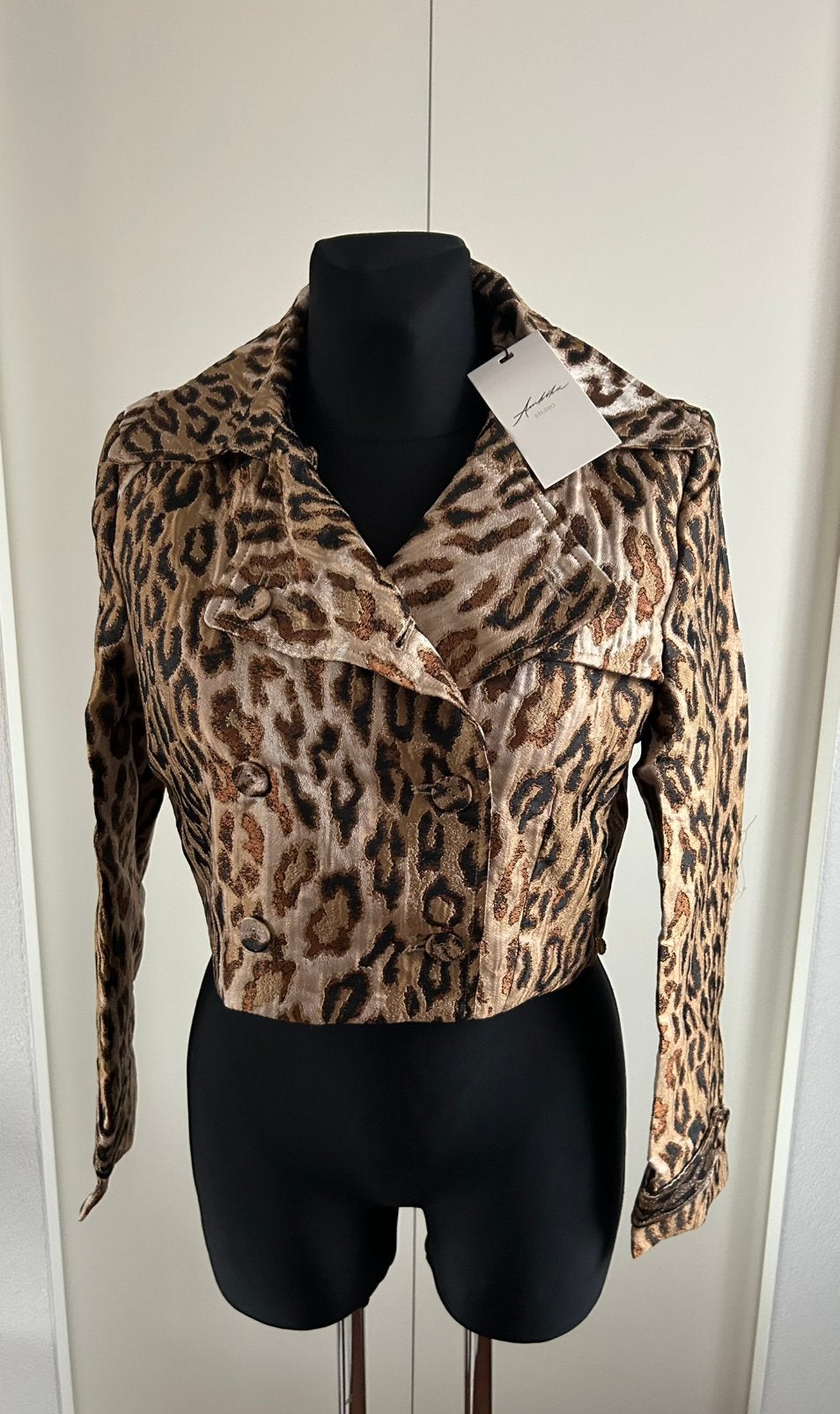 Panter print blazer Ambika maat S/M, Zwart, Nieuw, Ophalen of Verzenden, Jasje
