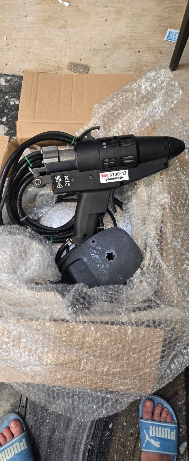 Smeltlijm pistool tec6300-43 pneumatic, Ophalen of Verzenden, Zo goed als nieuw