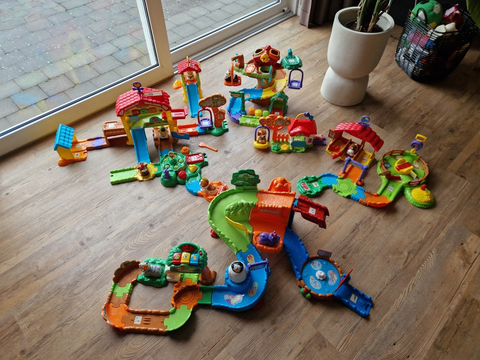 Grote set Vtech Zoef Zoef Dieren met diverse banen en dieren, Ophalen, Gebruikt, Jongen of Meisje