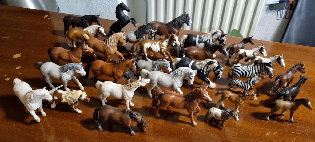 Grote collectie Schleich paarden en fantasiefiguren, Ophalen of Verzenden, Gebruikt, Jongen of Meisje