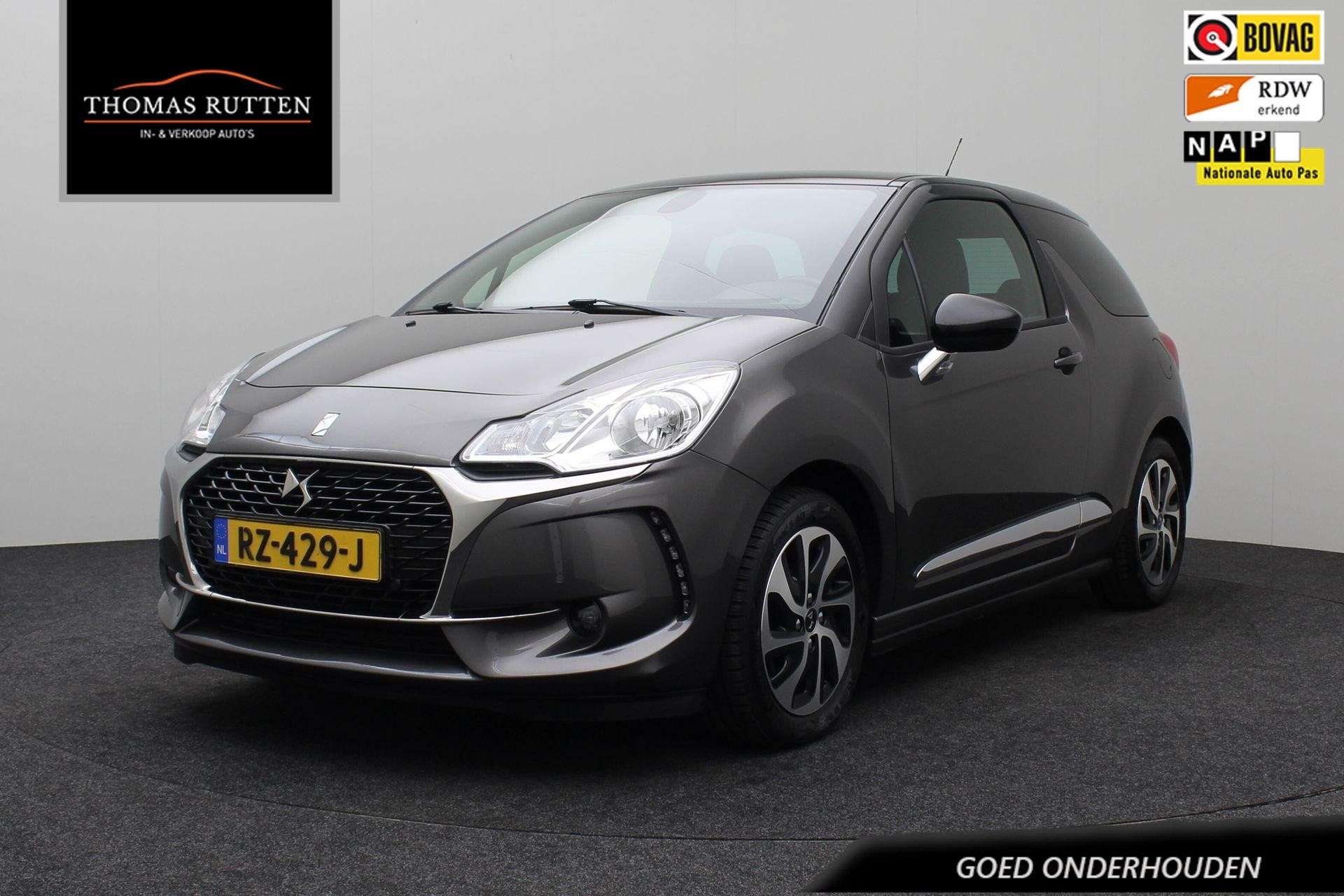 DS 3 1.2 PureTech Business Citroen 2018 NAP | Carplay | Blue, Auto's, Voorwielaandrijving, Stof, Gebruikt, 1199 cc