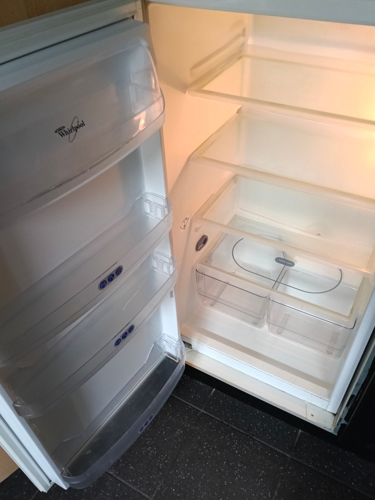Whirlpool inbouw-Koelkast, Witgoed en Apparatuur, Koelkasten en IJskasten, 85 tot 120 cm, Zonder vriesvak, 200 liter of meer, Ophalen of Verzenden