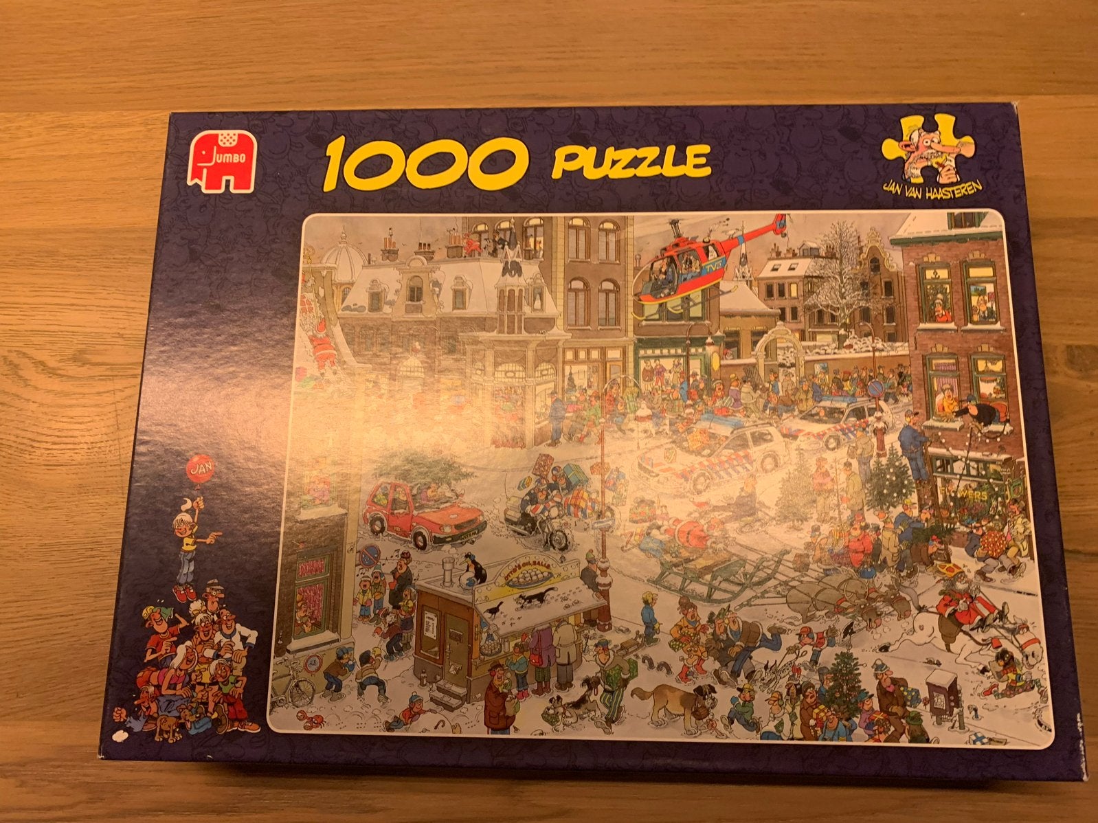 Jumbo Jan van Haasteren Kerstmis 1000 stukjes puzzel, Ophalen of Verzenden, 500 t/m 1500 stukjes, Gebruikt, Legpuzzel